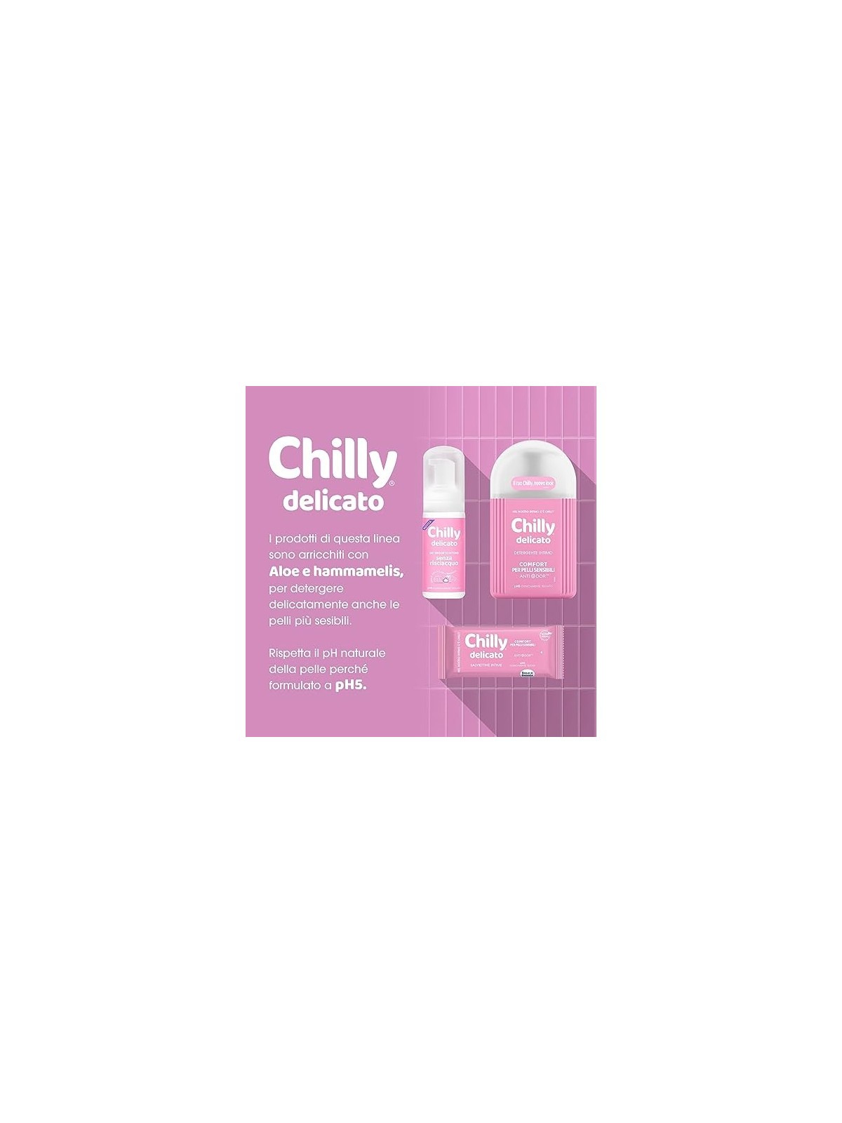 Chilly DELICATE Salviette Intime 12 unit donna