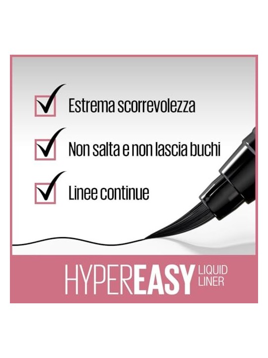 Maybelline Hyper Easy Pennello Punta Eyeliner 06 g Nero donna