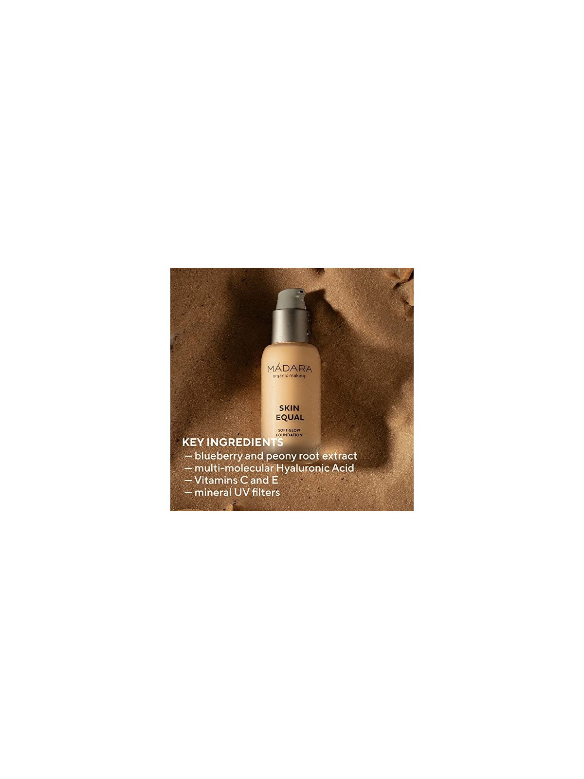 MDARA base morbida per la pelle con luce soffusa spf15 30 avorio rosa 30ml donna