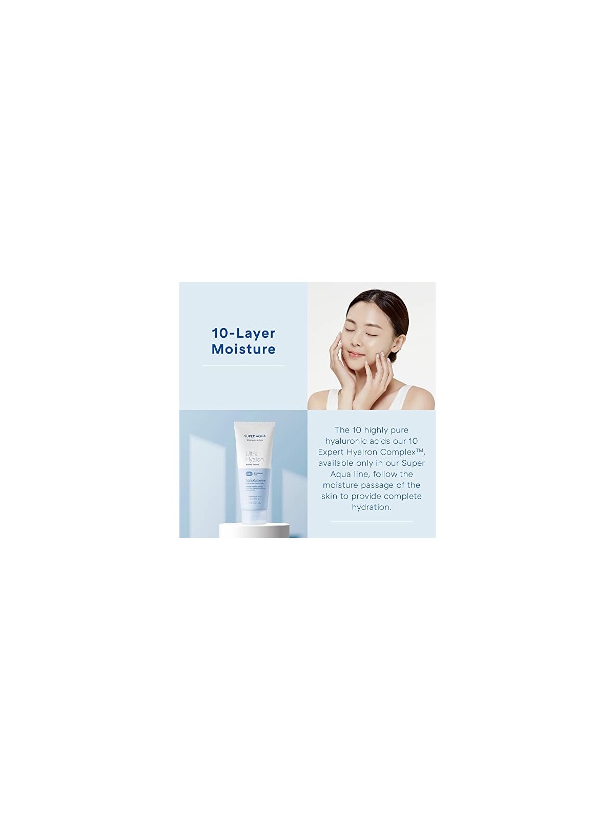 Missha Detergente schiumogeno Super Aqua Ultra Hyalron donna 200ml Missha www.essenzetotalstyle.com 