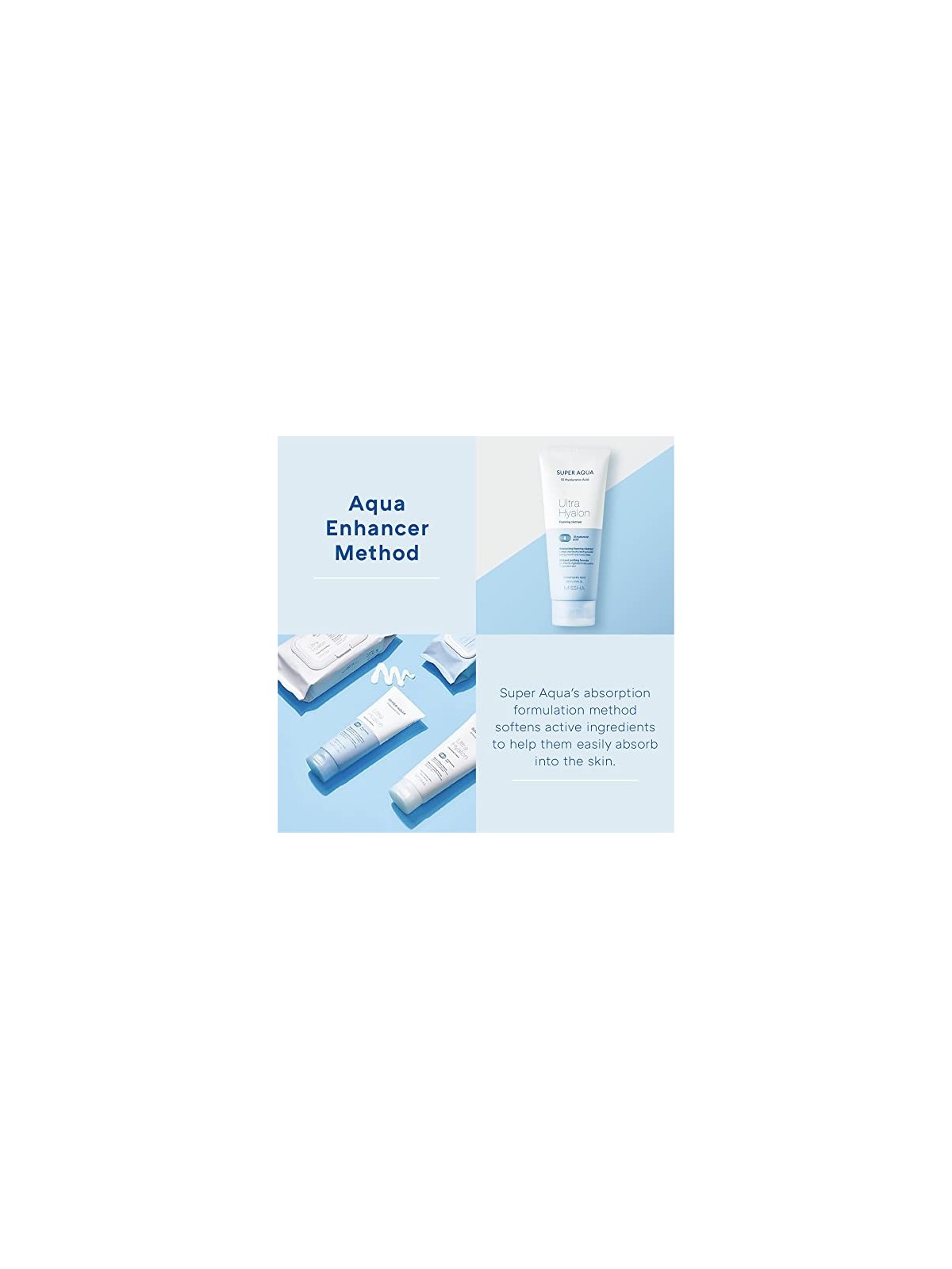 Missha Detergente schiumogeno Super Aqua Ultra Hyalron donna 200ml Missha www.essenzetotalstyle.com 