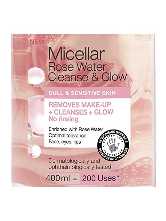 GARNIER SkinActive Acqua Micellare Rosa Pulizia e Luminosit 400ml Unisex