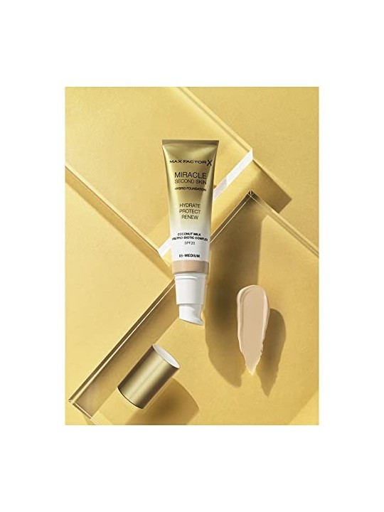 Max Factor MIRACLE TOUCH Seconda Pelle TrovataSPF20 4Medio Luminoso Donna