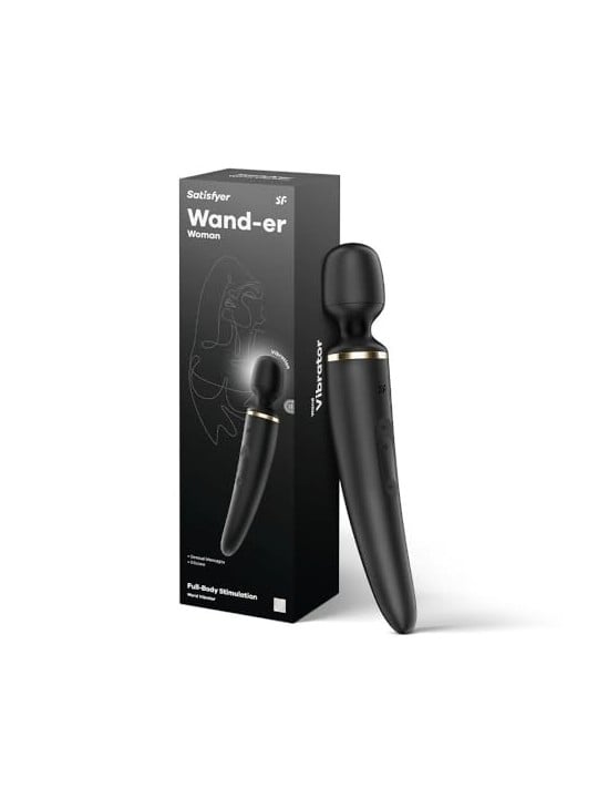 SATISFYER Wander Women Massaggiatore Vibratore Nero Nero 1un Unisex