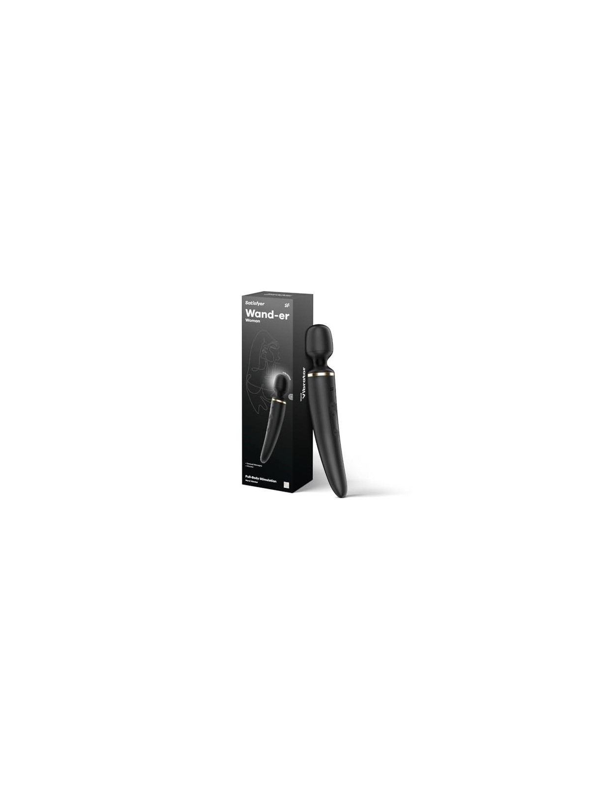 SATISFYER Wander Women Massaggiatore Vibratore Nero Nero 1un Unisex
