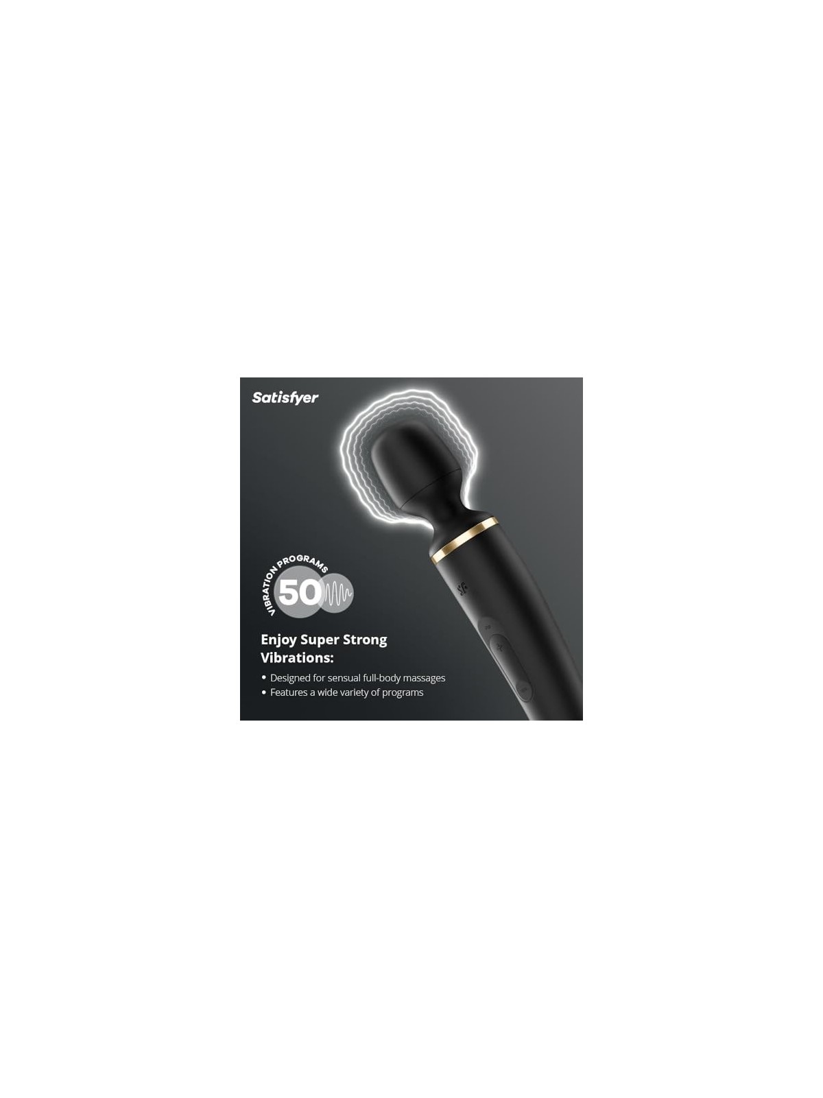 SATISFYER Wander Women Massaggiatore Vibratore Nero Nero 1un Unisex