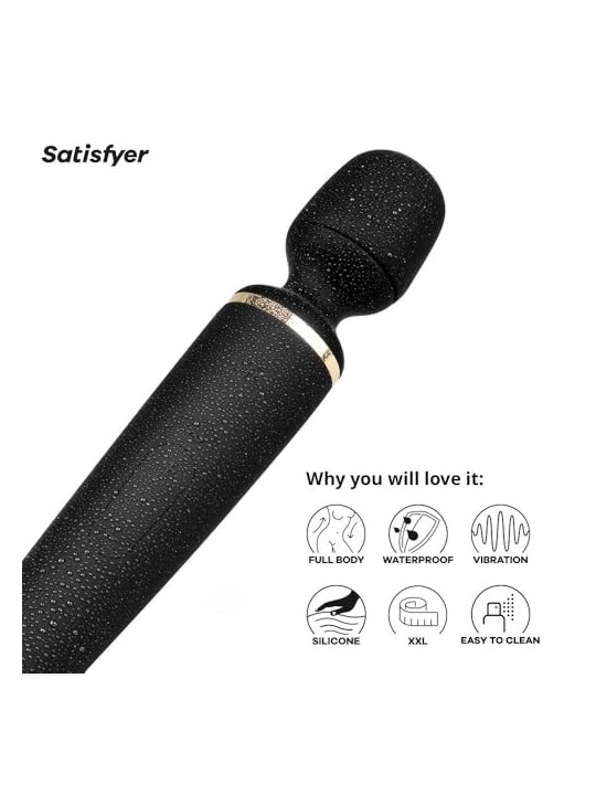 SATISFYER Wander Women Massaggiatore Vibratore Nero Nero 1un Unisex
