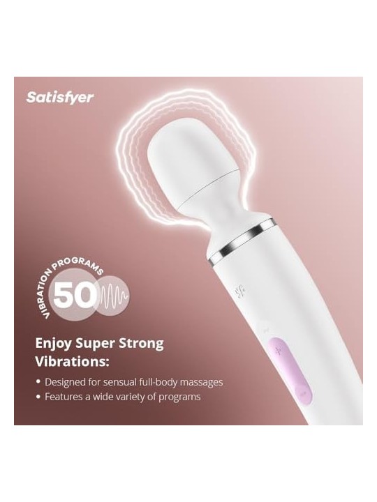 SATISFYER Wander Women Massaggiatore Vibratore Bianco 1un Unisex