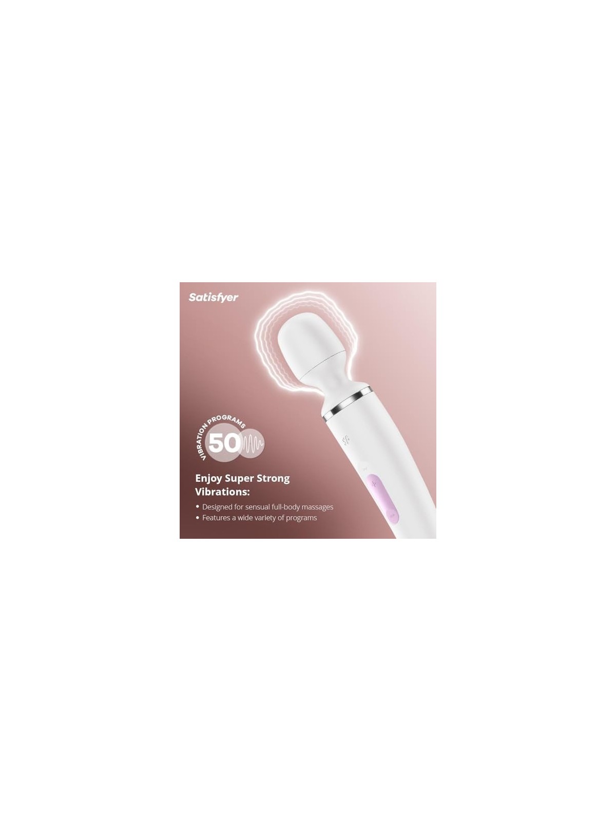 SATISFYER Wander Women Massaggiatore Vibratore Bianco 1un Unisex