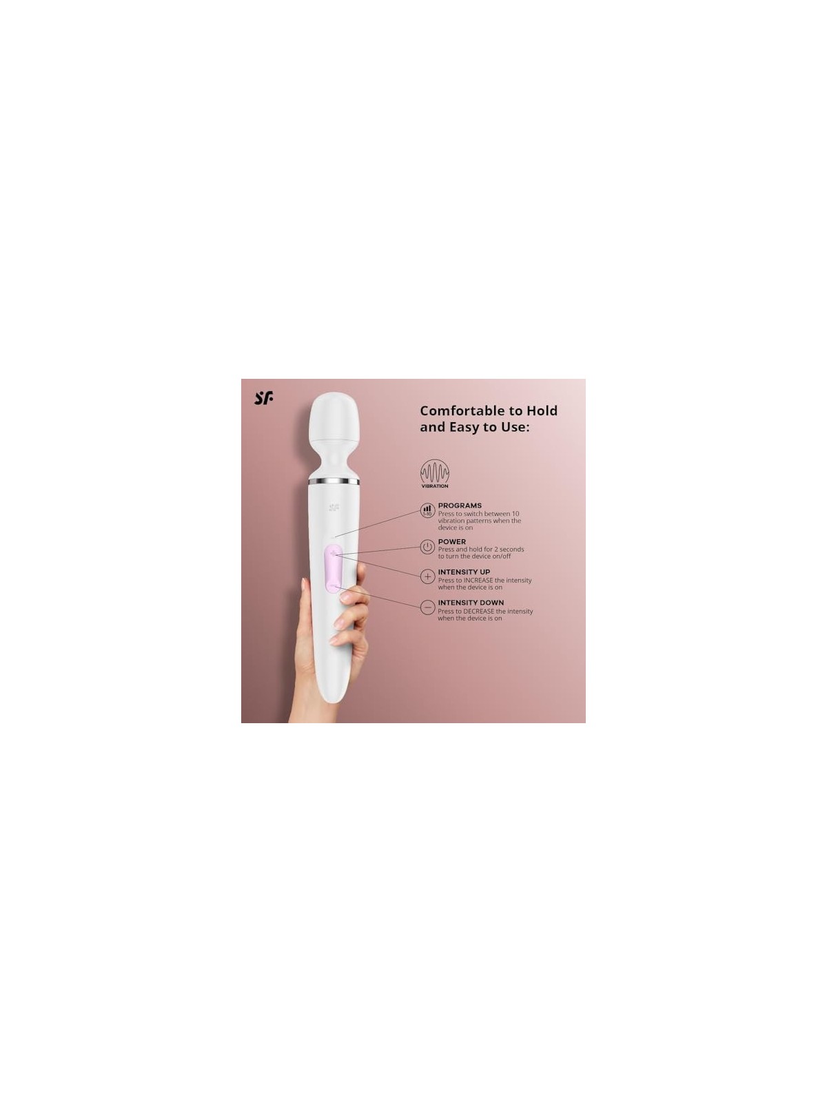 SATISFYER Wander Women Massaggiatore Vibratore Bianco 1un Unisex