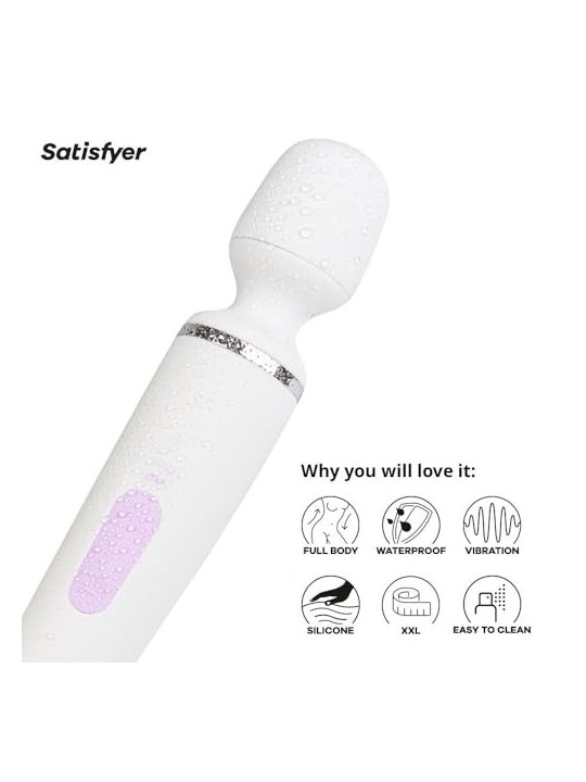 SATISFYER Wander Women Massaggiatore Vibratore Bianco 1un Unisex