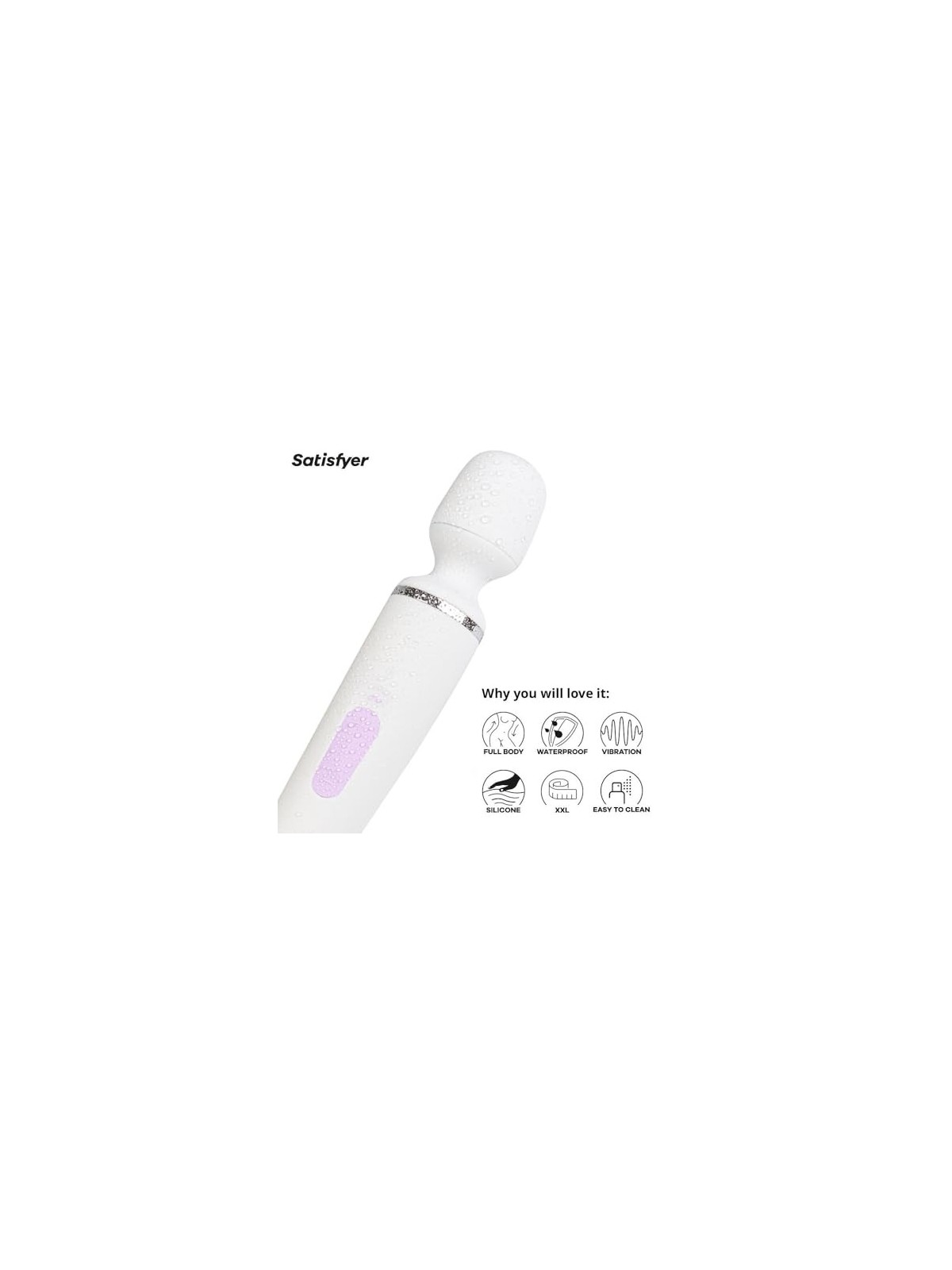 SATISFYER Wander Women Massaggiatore Vibratore Bianco 1un Unisex
