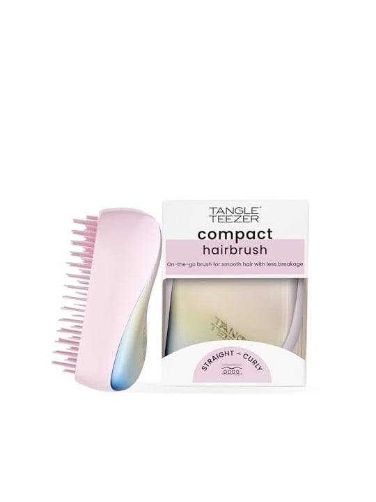 Tangle Teezer Styler compatto cromato opaco perlescente Spazzola per capelli professionale donna