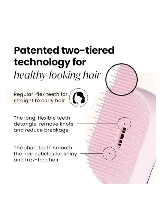 Tangle Teezer Styler compatto cromato opaco perlescente Spazzola per capelli professionale donna