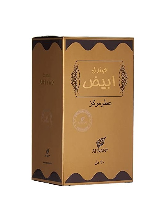 Afnan Olio profumato al sandalo Abiyad unisex 20ml