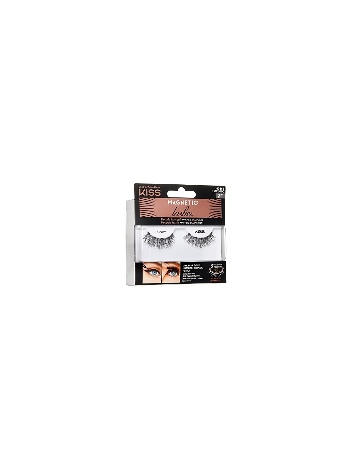 Ciglia Magnetiche Kiss My Face Double Strength - Alghe Magnetiche 01 Charm