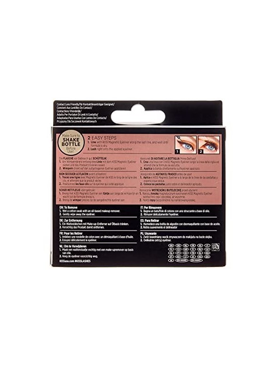 Ciglia Magnetiche Kiss My Face Double Strength - Alghe Magnetiche 01 Charm