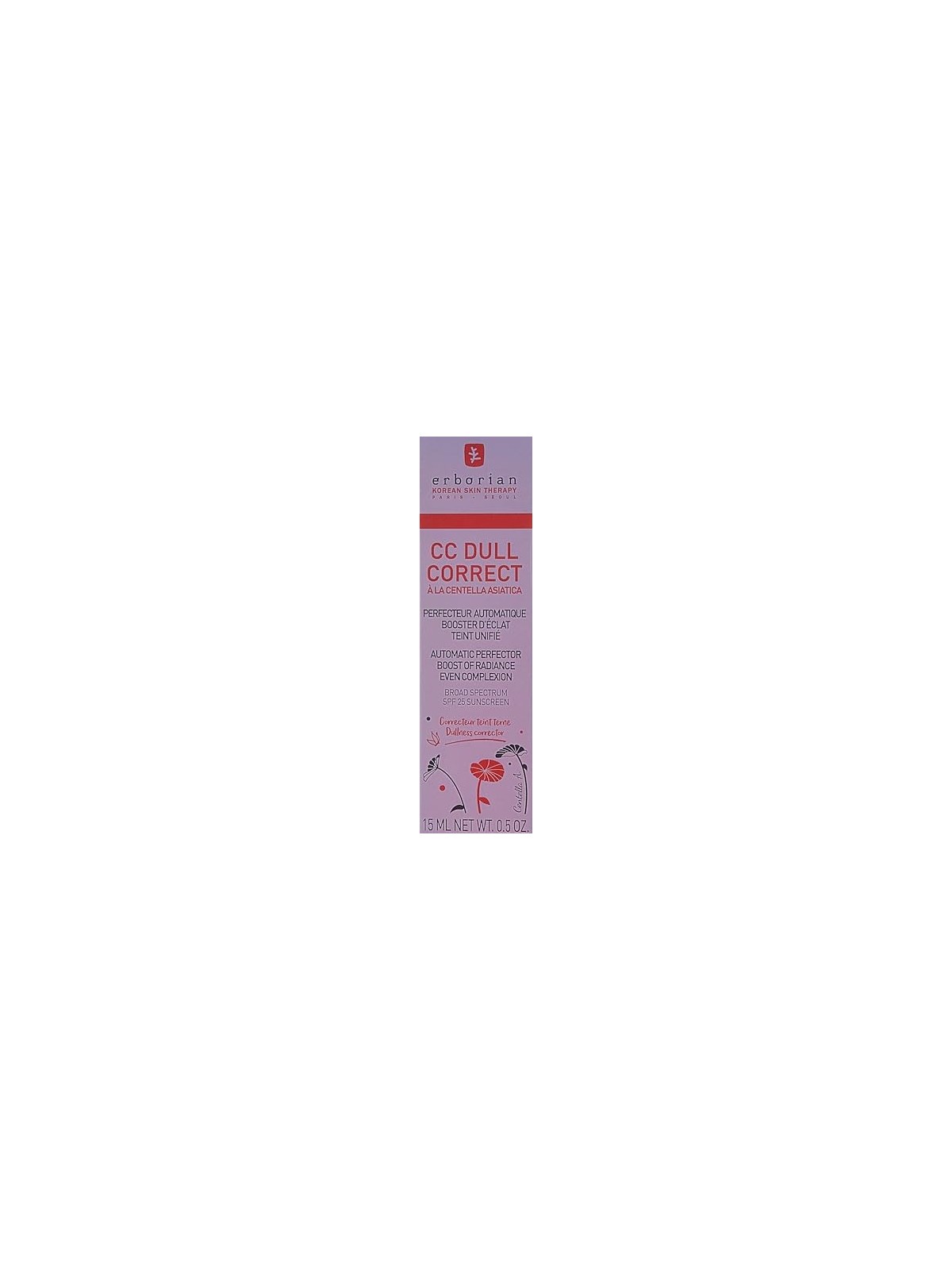 Erborian CC Dull Correct Sunscreen SPF25 15ml Broad Spectrum