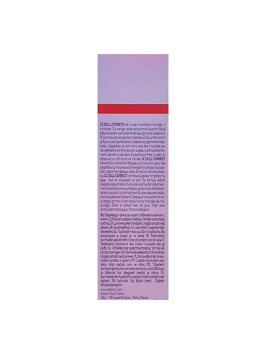Erborian CC Dull Correct Sunscreen SPF25 15ml Broad Spectrum