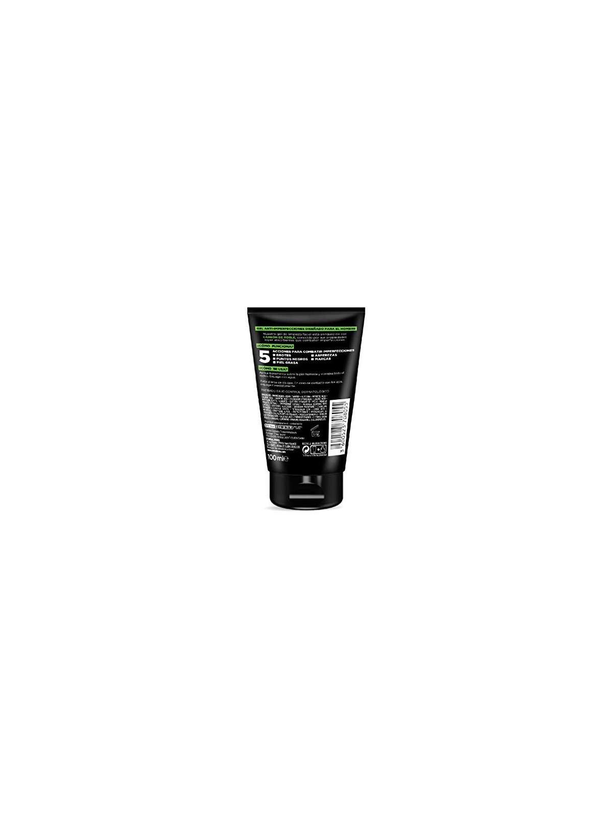 Gel detergente purificante al carbone puro L'Orï¿½ï¿½al Paris MEN EXPERT, 100ml