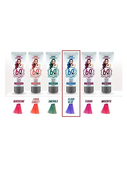 Hairgum SIXTYS COLOR colore per capelli flash blue donna