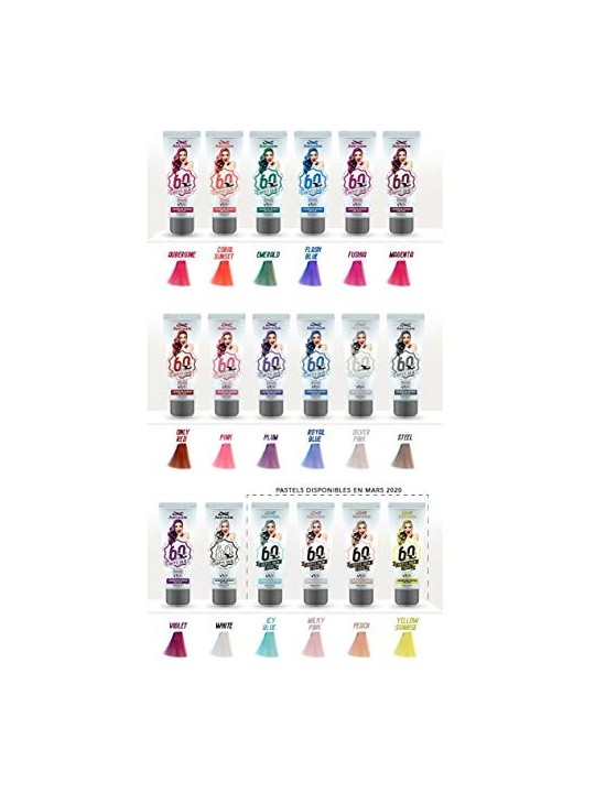 Hairgum SIXTYS COLOR colore per capelli flash blue donna