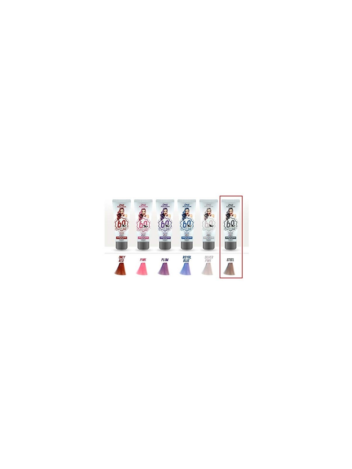 Hairgum SIXTYS COLOR colore per capelli acciaio donna