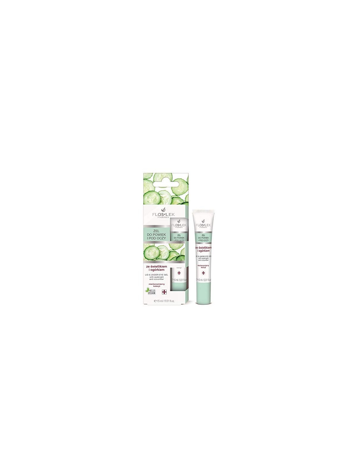 Gel per palpebre e sotto gli occhi con lucernario e cetriolo 15ml