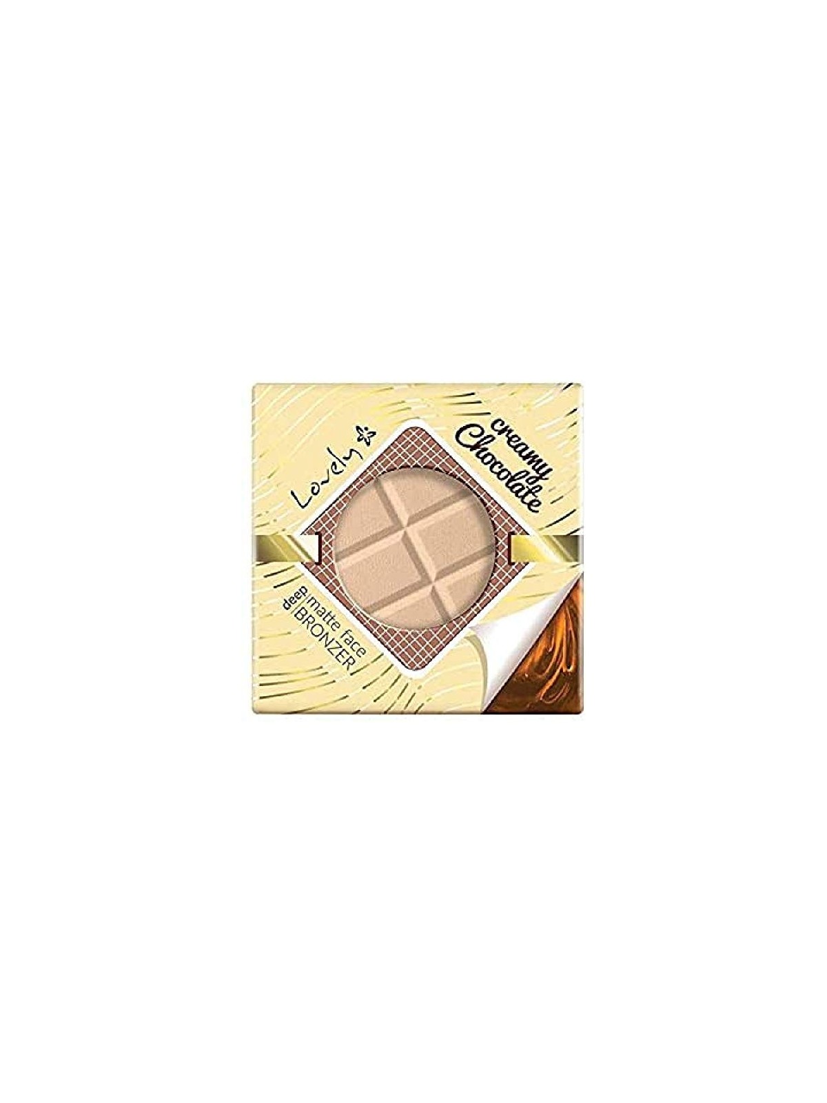 LOVELY Creamy Chocolate Deep Matte Face Bronzer polvere abbronzante opaca al cioccolato per viso e corpo 9g