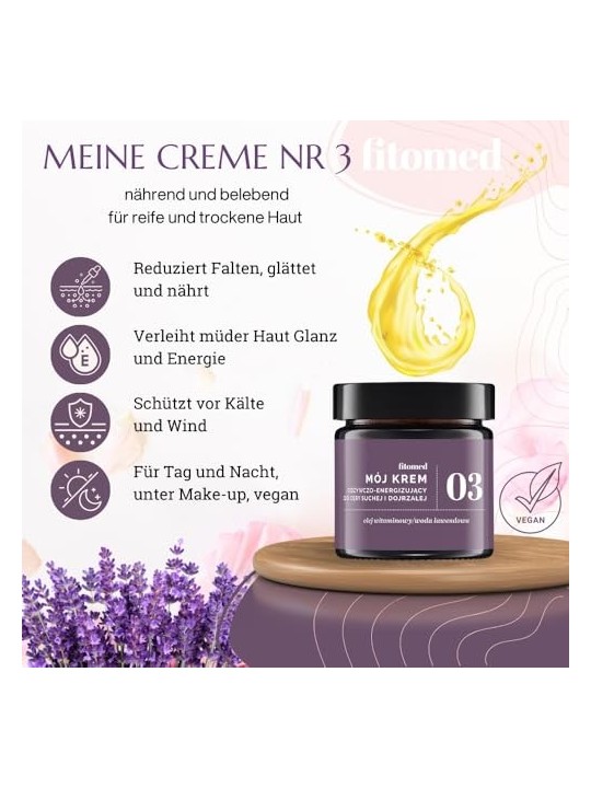 FITOMED Moj Crema N3 nutriente ed energizzante per pelli secche 55g