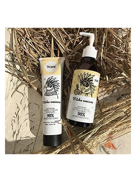 YOPE SET shampoo naturale per capelli Latte d'Avena