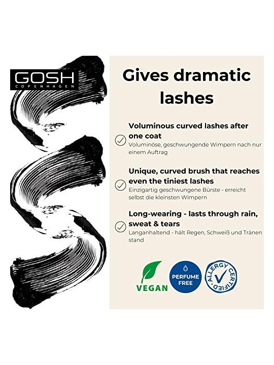 Gosh Catchy Eyes Drama Mascara donna 10ml 001 Extreme Black