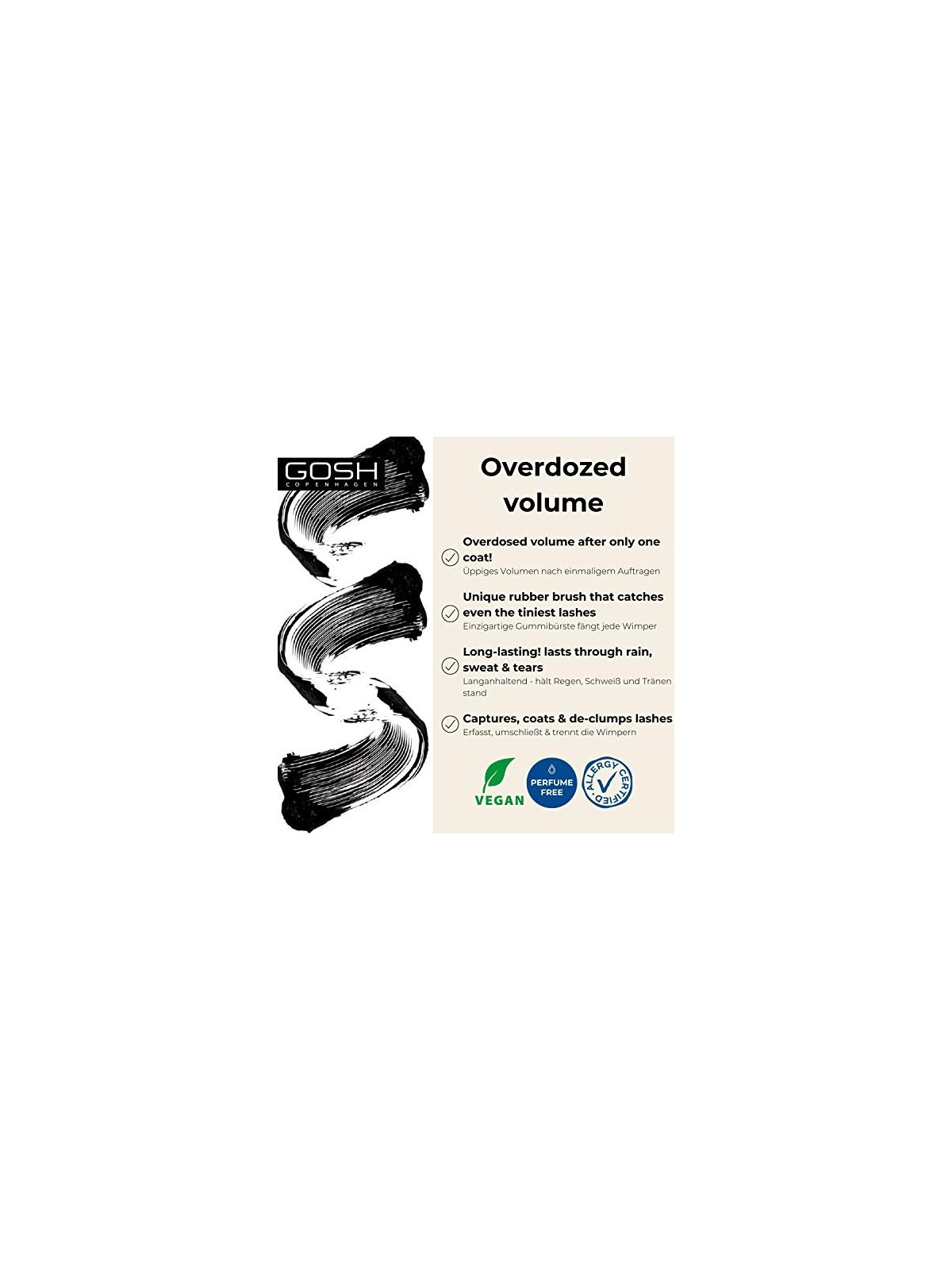 Gosh Boombastic Overdose Mascara donna 13ml 001 Extreme Black