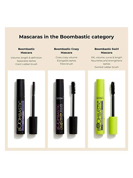 Gosh Boombastic Overdose Mascara donna 13ml 001 Extreme Black