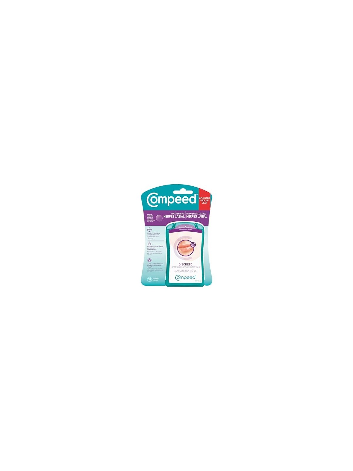 Compeed Cerotti Invisibili per Herpes Labiale 15 Cerotti Unisex