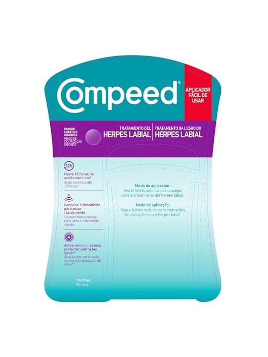 Compeed Cerotti Invisibili per Herpes Labiale 15 Cerotti Unisex