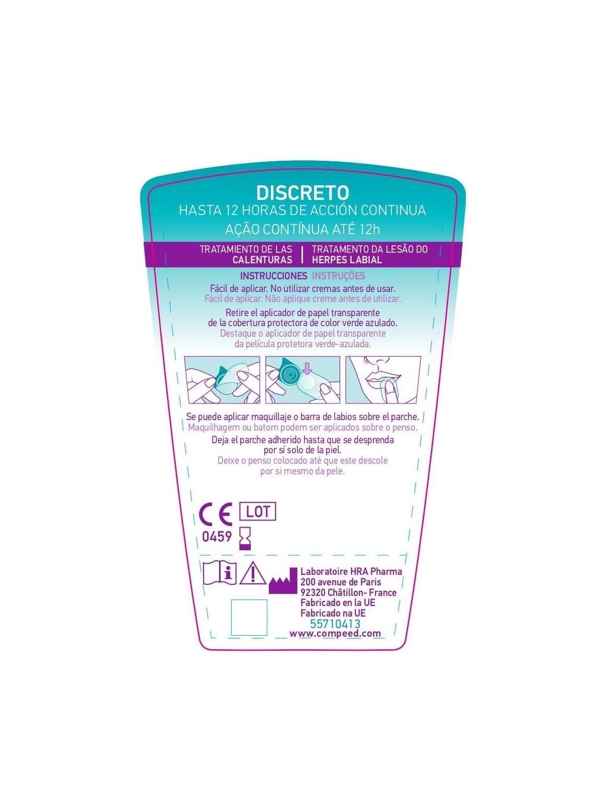 Compeed Cerotti Invisibili per Herpes Labiale 15 Cerotti Unisex