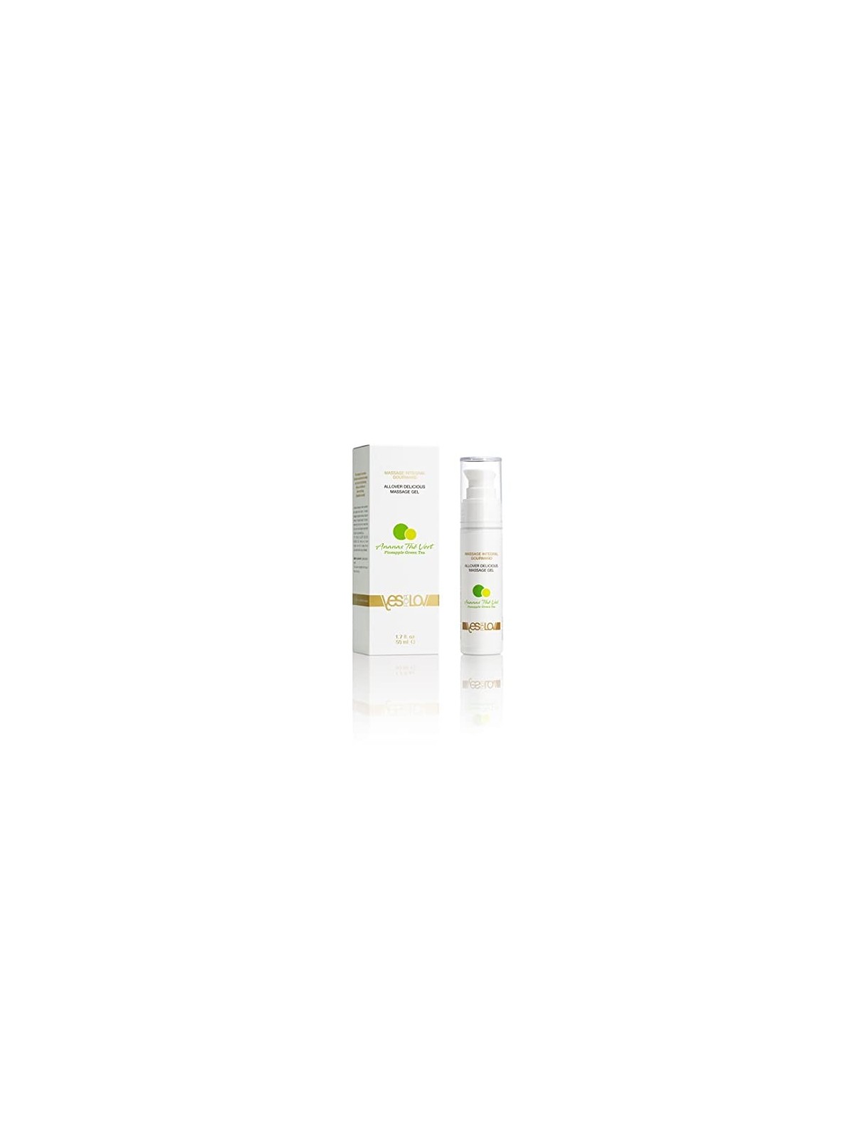 Allover Delicious Massage Gel e olio da massaggio 2in1 Ananas e tï¿½ï¿½ verde 50ml