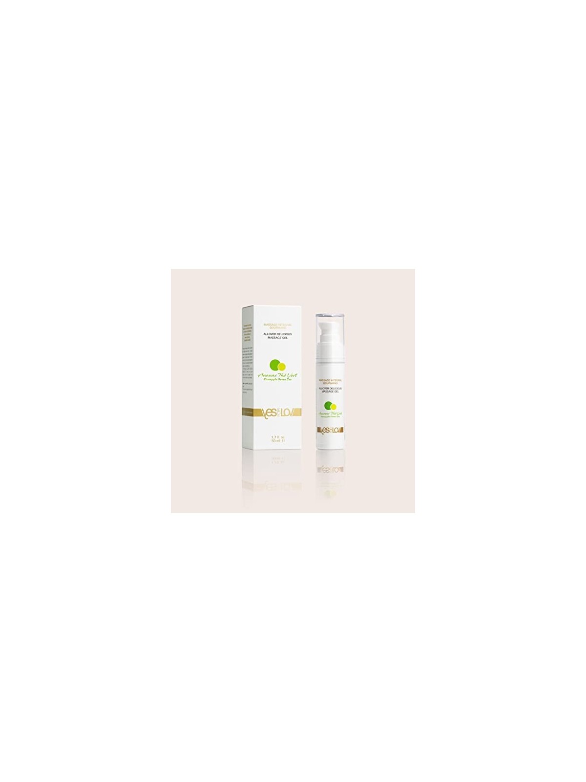 Allover Delicious Massage Gel e olio da massaggio 2in1 Ananas e tï¿½ï¿½ verde 50ml