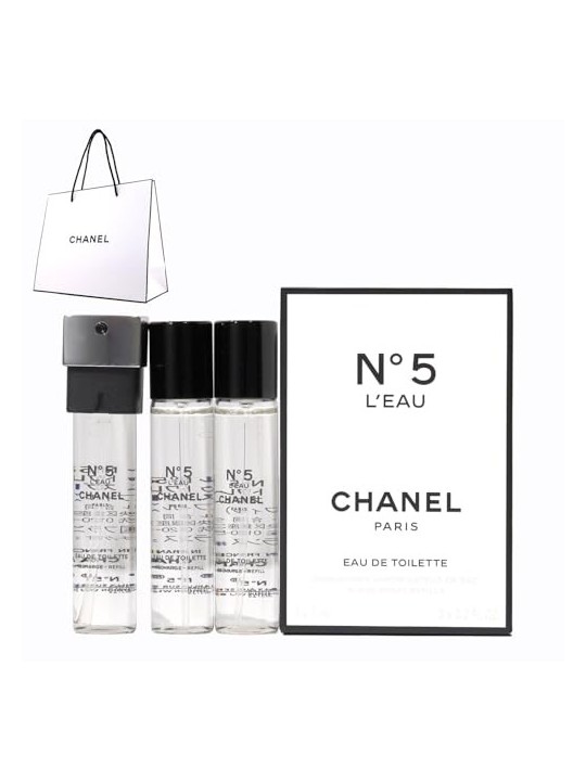 Chanel N 5 LEAU edt twist spray ricariche 3x7 ml Donna