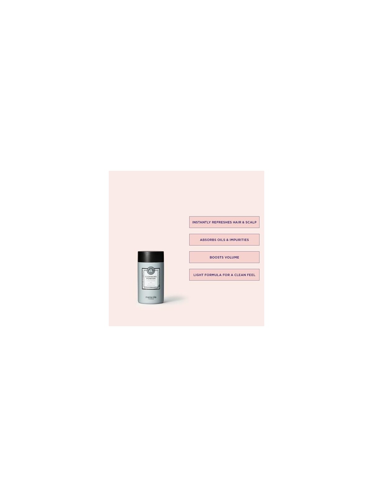 Polvere detergente Maria Nila per capelli
