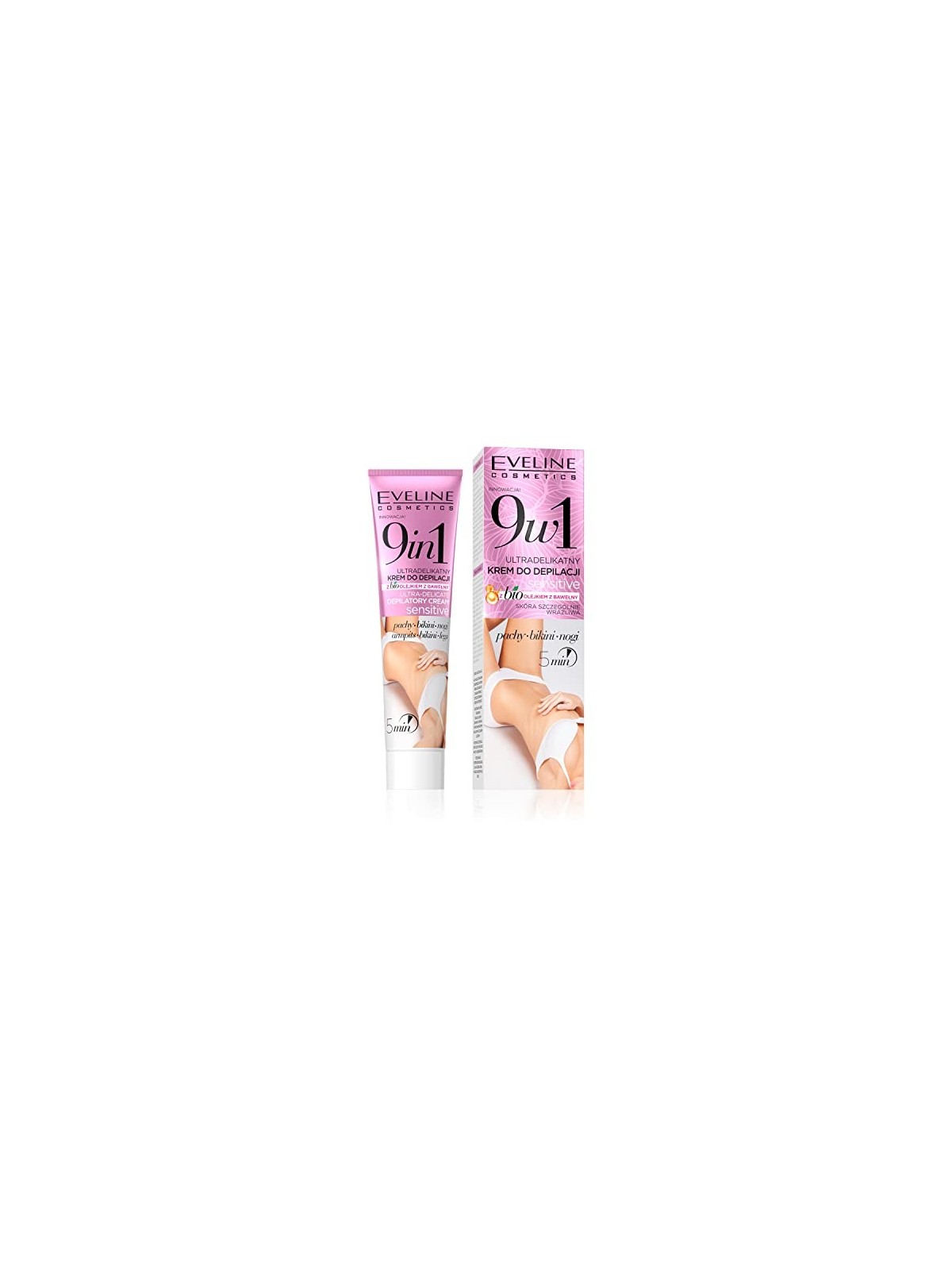 Crema depilatoria ultradelicata EVELINE Sensitive 9in1