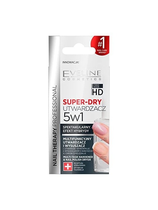 EVELINE Nail Therapy Indurente e asciuga unghie SuperDry 5in1 12ml