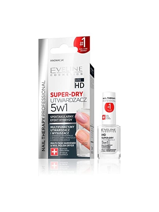 EVELINE Nail Therapy Indurente e asciuga unghie SuperDry 5in1 12ml