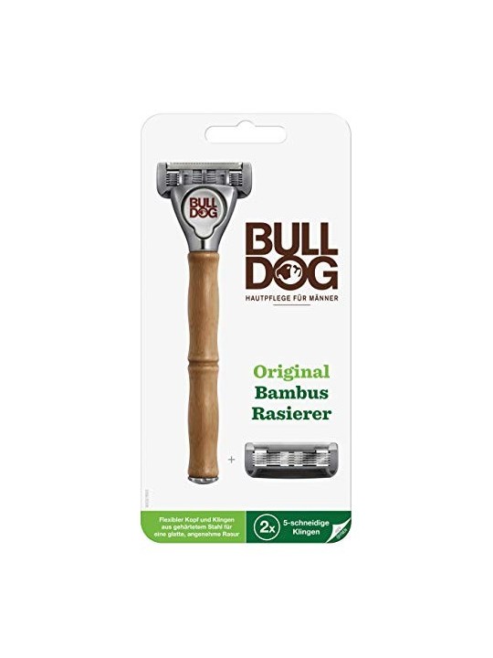 Bulldog Bamboo Machine Originale  2 Testine di Ricambio uomo