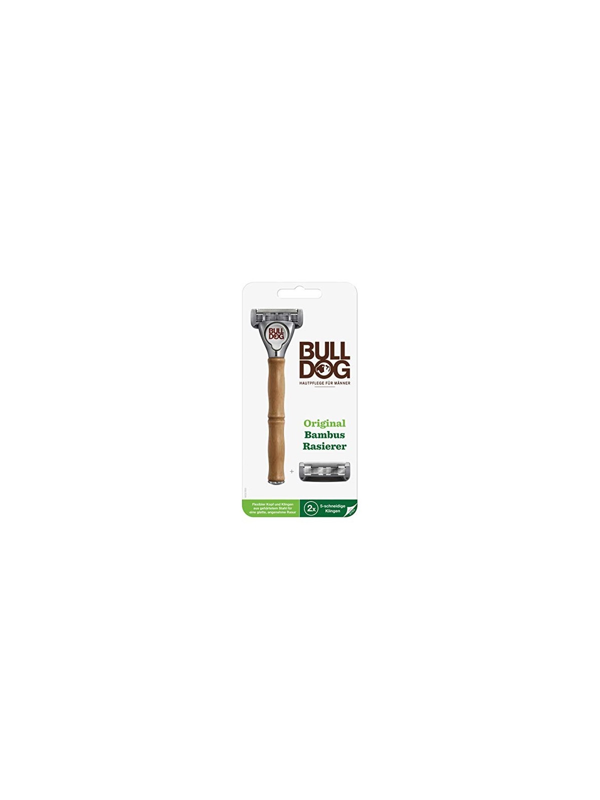 Bulldog Bamboo Machine Originale  2 Testine di Ricambio uomo