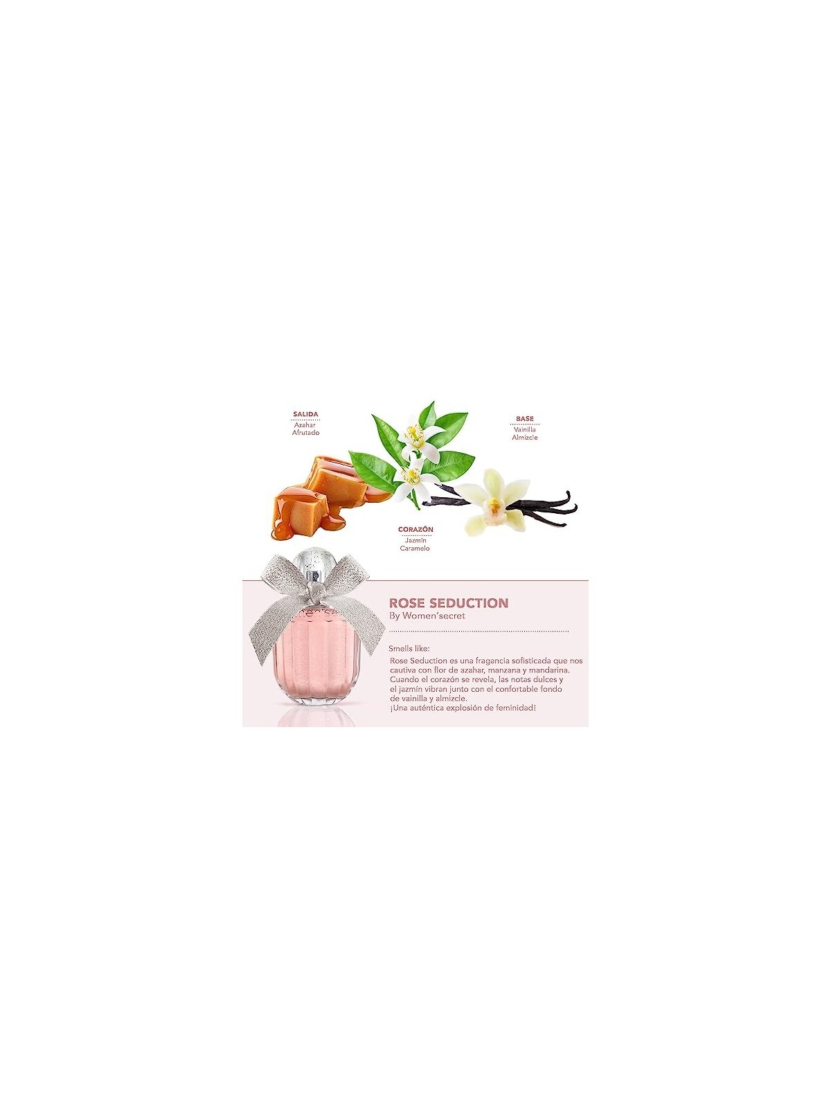 Womenssecret eau de parfum di seduzione della rosa donna 100ml