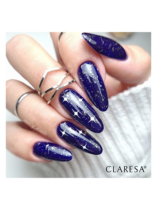 CLARESA Soak Off Vernice ibrida UVLED Blu 716 5g
