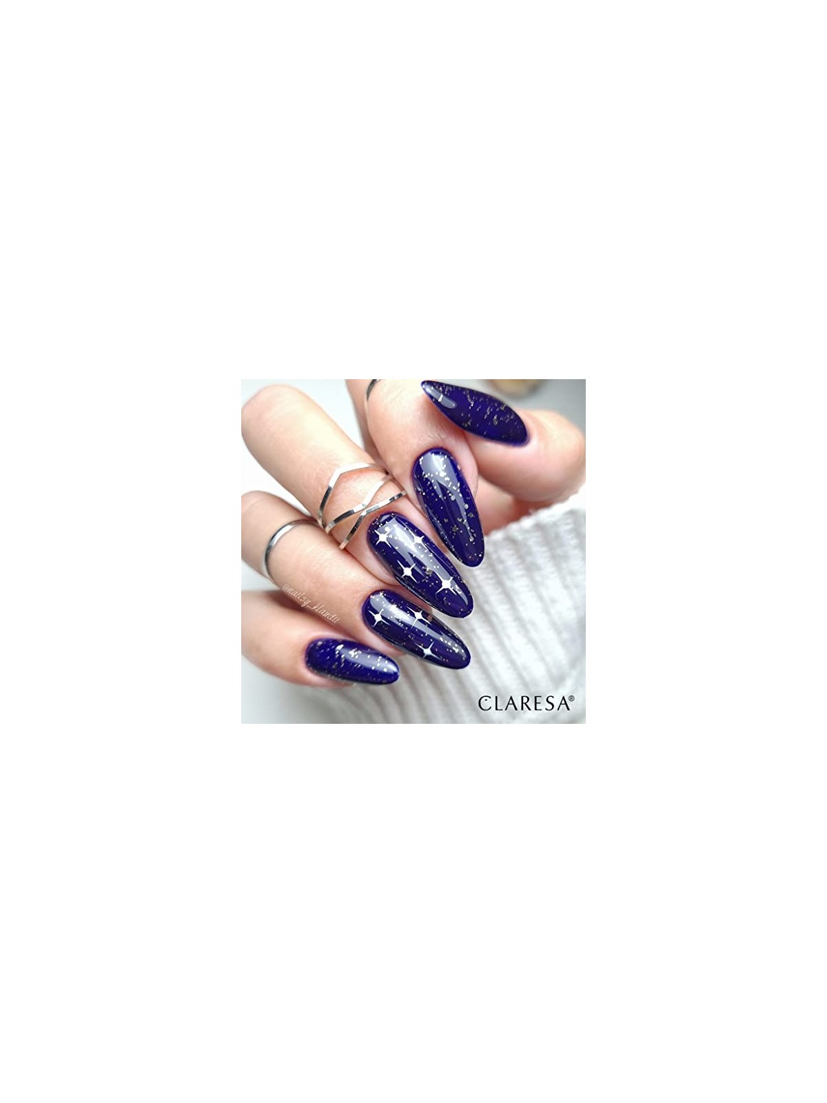 CLARESA Soak Off Vernice ibrida UVLED Blu 716 5g