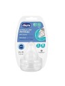 Chicco Physio Tettarella in Silicone Flusso Pap 6m 2U unisex